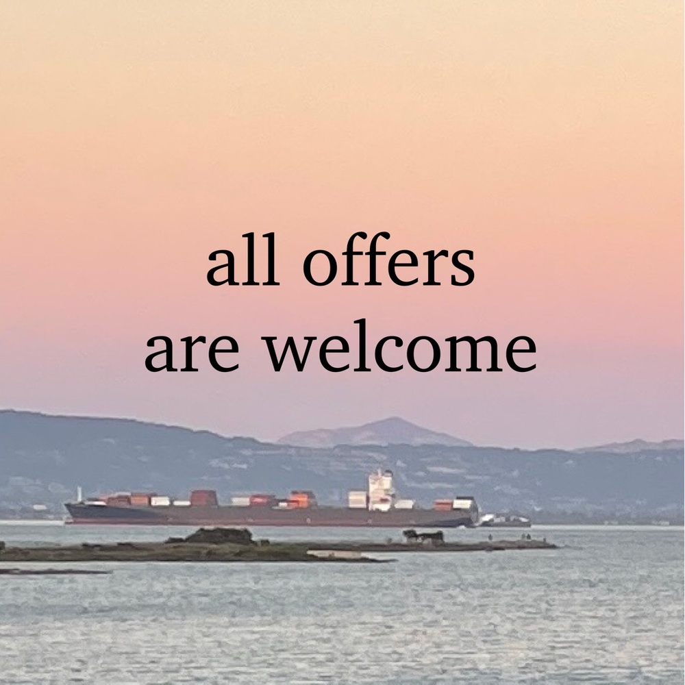 all offers are welcome
